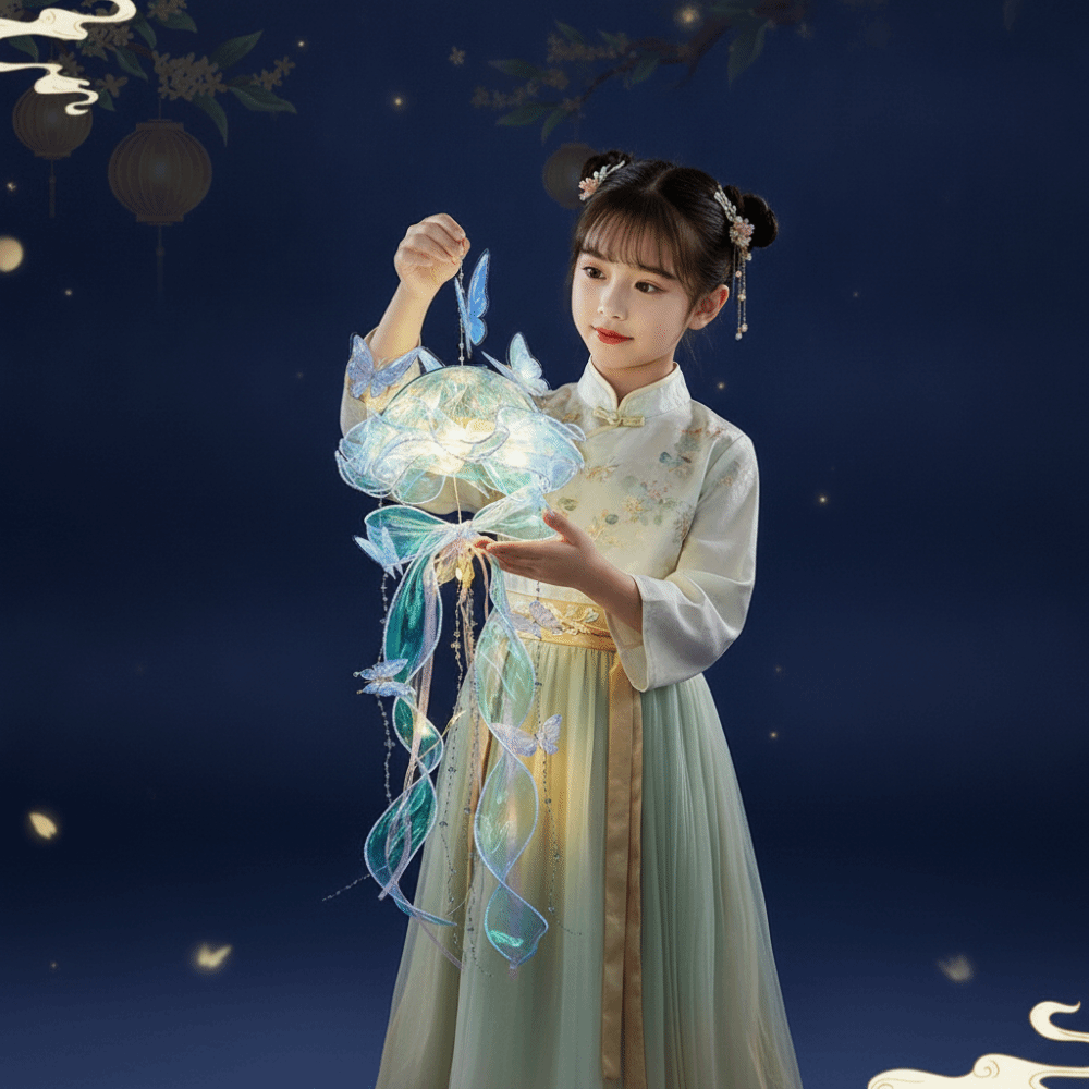 Easy Cosplay Prop - 수제 해파리 랜턴 빛나는 야광 나비