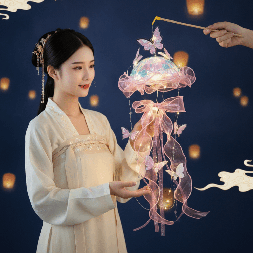 수제 해파리 랜턴 빛나는 야광 나비 램프 만들기 쉬운  - Easy Cosplay Prop 리뷰 및 가격