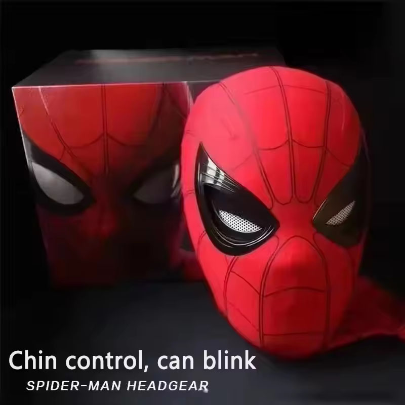 눈을 움직일 수 있는 스파이더맨 헤드기어 멋진 코스프레 - Cosplay Prop Display 리뷰 및 가격