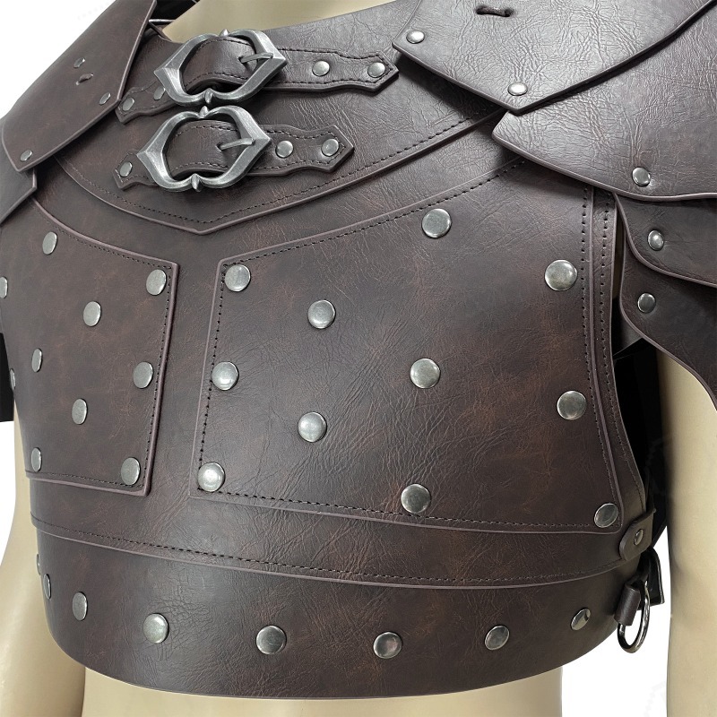 중세 스타일 스터드 장식 어깨 가슴 갑옷 바이킹 하네스 - Prop For Cosplay 리뷰 및 가격