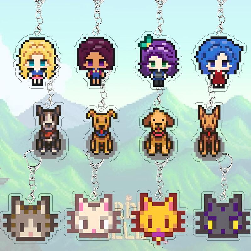 스타듀 밸리 아크릴 키체인 헤일리 에밀리 키링 아비게일 - Cosplay Floating Prop 리뷰 및 가격