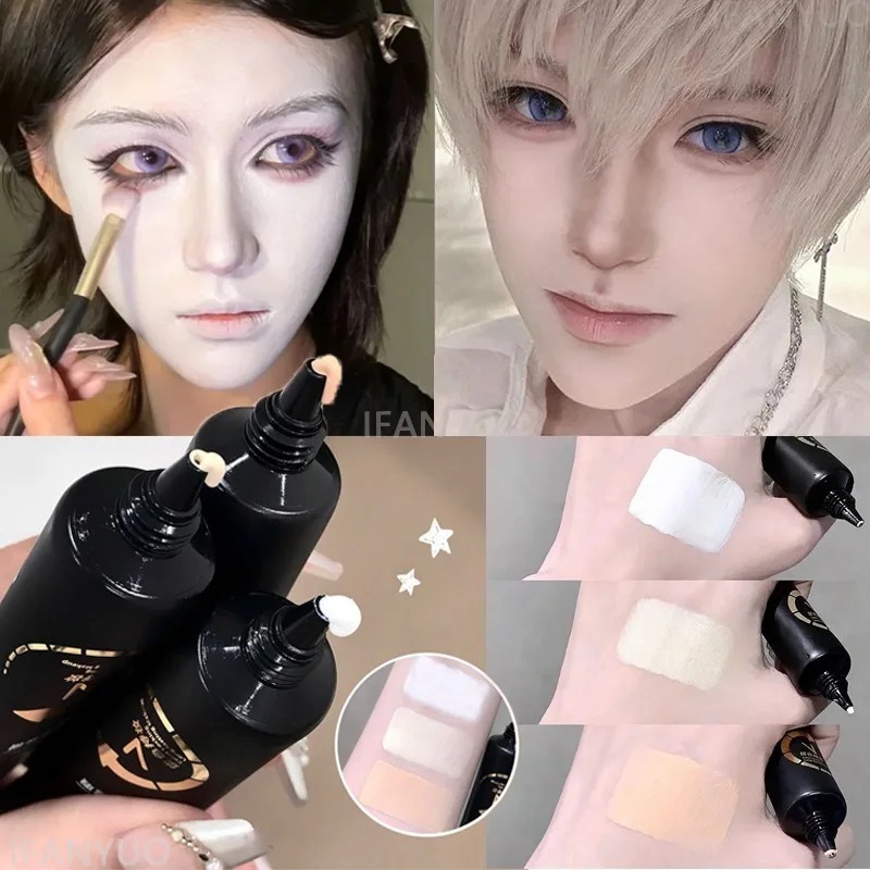 할로윈 고스 메이크업용 화이트 리퀴드 파운데이션, 방수 - Cosplay Prop Primer 리뷰 및 가격